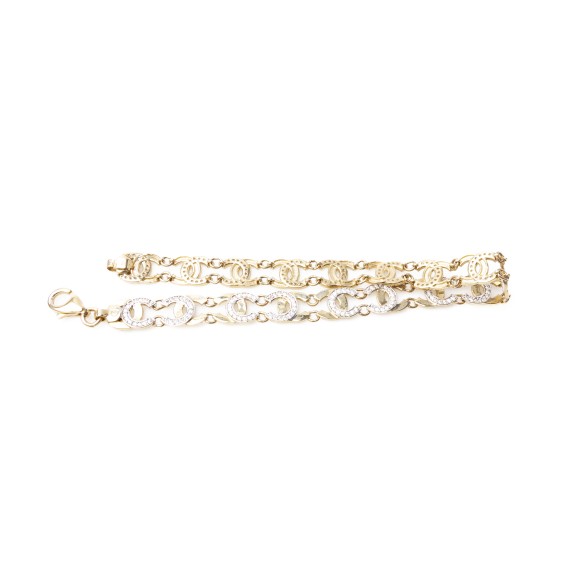 Złota bransoletka z cyrkoniami – elegancki wzór 35925 2