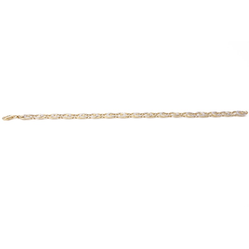 Złota bransoletka z cyrkoniami – elegancki wzór 35925