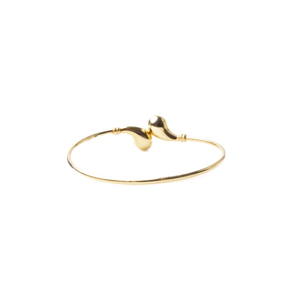 Złota bransoletka sztywna elegancka bangle 8253 2
