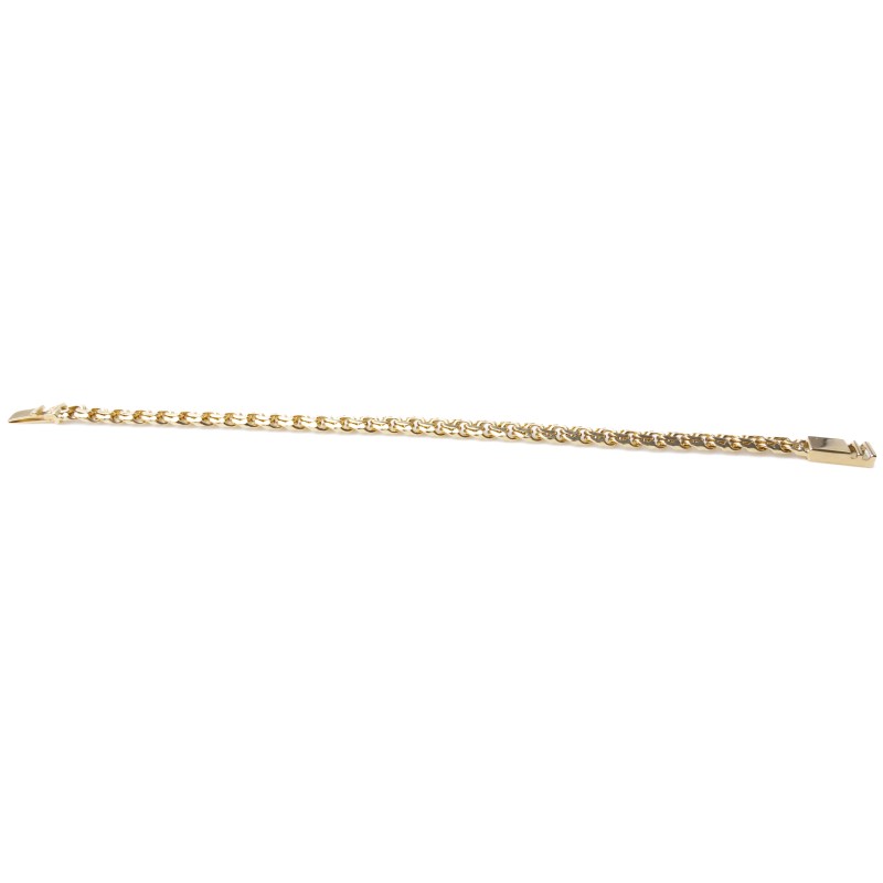 Złota bransoletka klasyczny splot unisex 230724