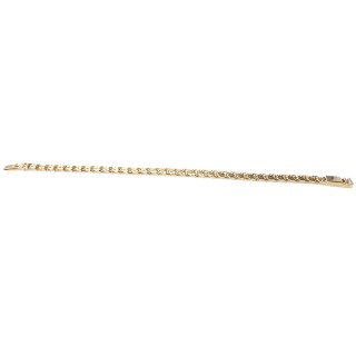Złota bransoletka klasyczny splot unisex 230724