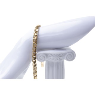 Złota bransoletka klasyczny splot unisex 230724