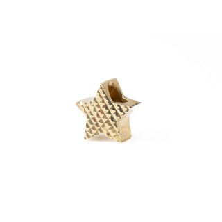 Złota zawieszka charms gwiazda diamentowana S212318