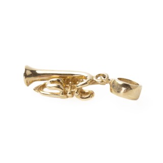 Złota zawieszka charms trąbka L2642/25