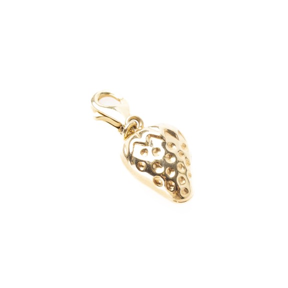 Złota zawieszka Charms truskawka 255523
