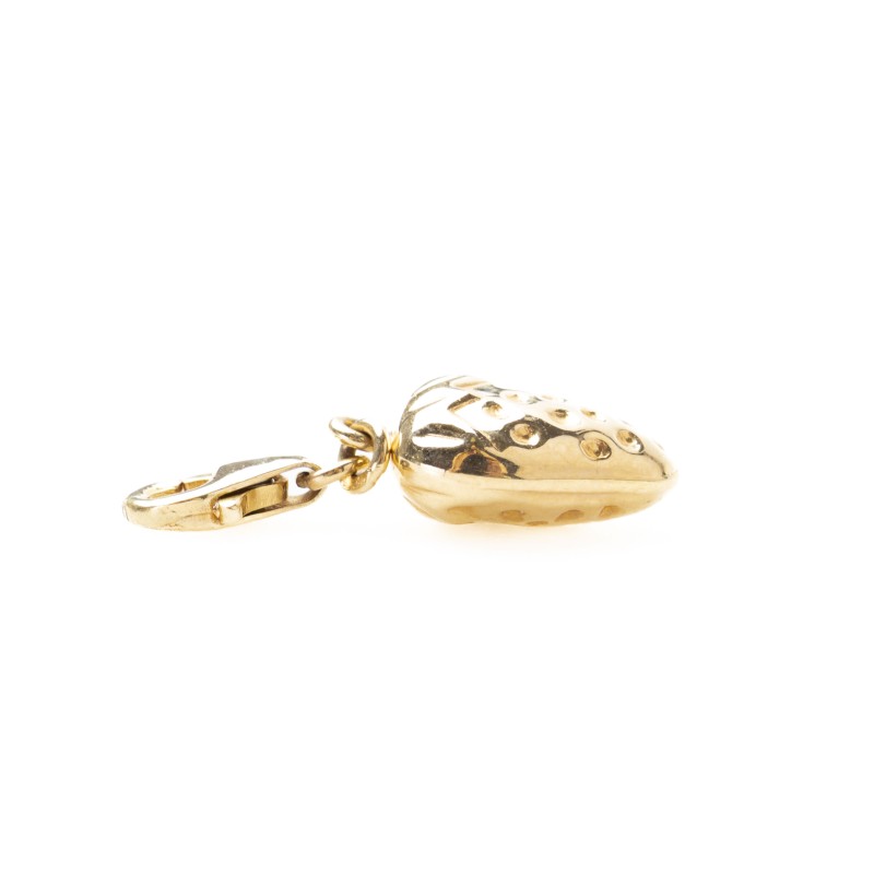 Złota zawieszka Charms truskawka 255523