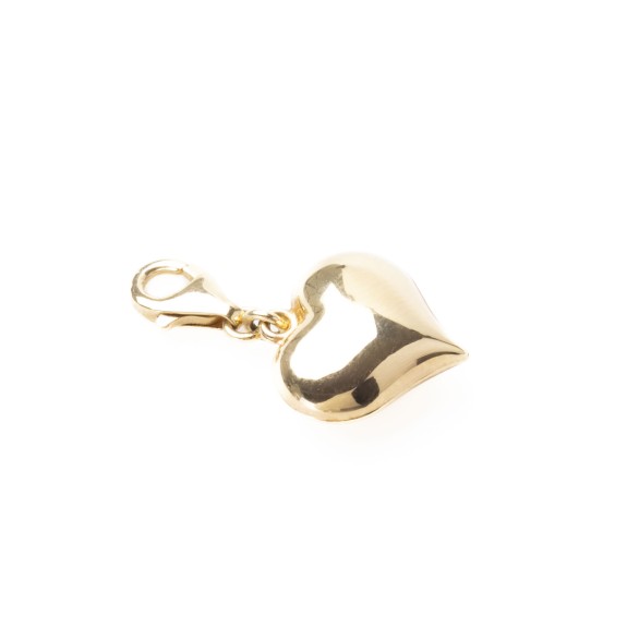 Złota zawieszka charms serce L5341/17 2