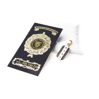 Złota zawieszka karty pokerowe czarne cyrkonie unisex S6259