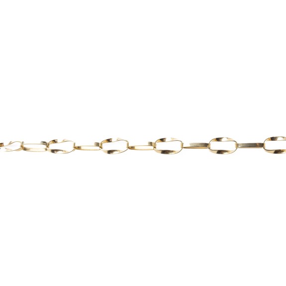 Złota bransoletka splot ankier (paperclip) 218624 2