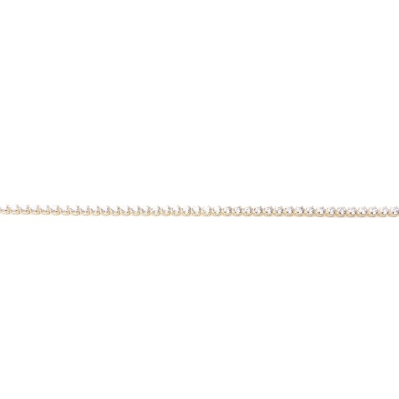 Złota bransoletka tenisowa z cyrkoniami – elegancja i blask 105825