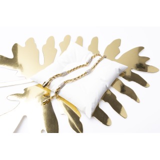 Złota bransoletka kordel z cyrkoniami – elegancka i efektowna 266024